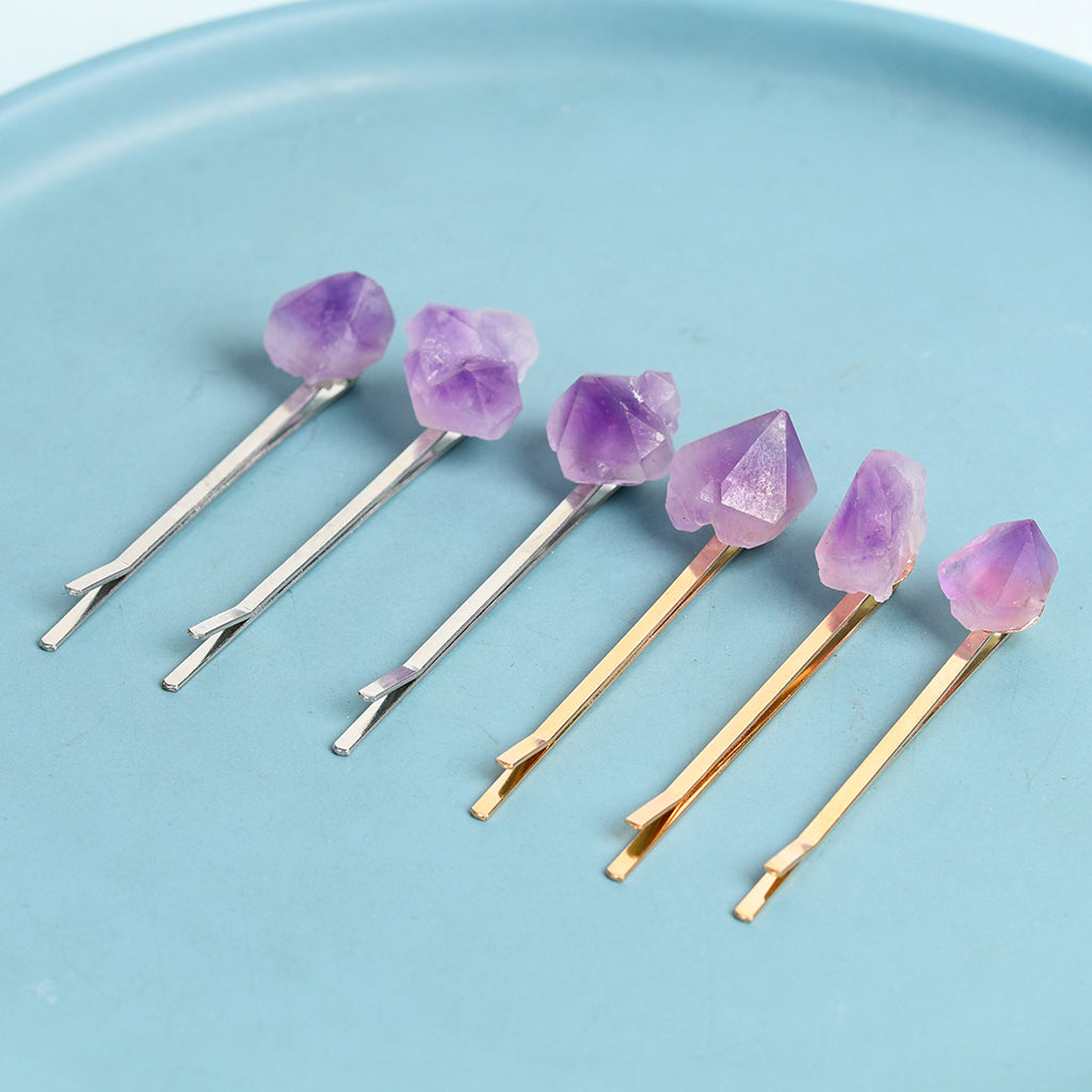 Amethyst Tooth Hairpin
