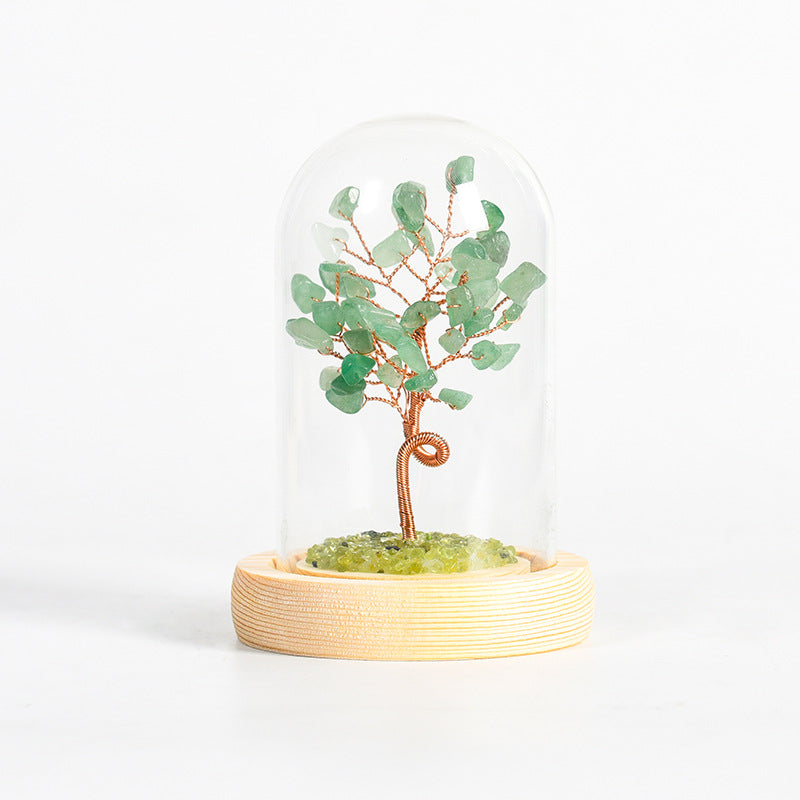 Crystal Tree With Glass Cover(Large)