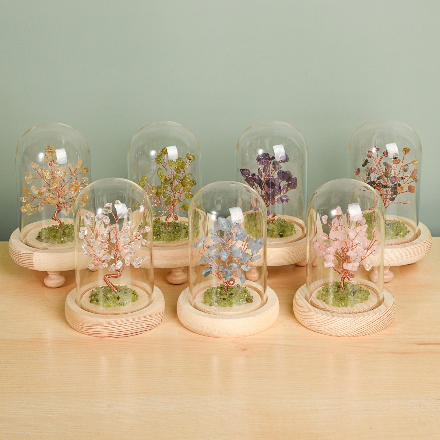 Crystal Tree With Glass Cover(Large)