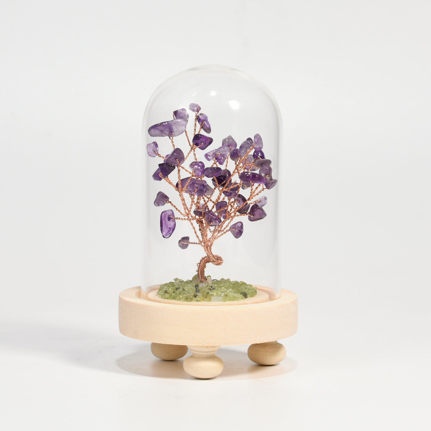 Crystal Tree With Glass Cover(Large)