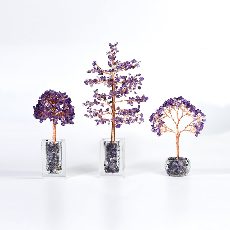 Crystal Tree With Glass Cup(Medium)