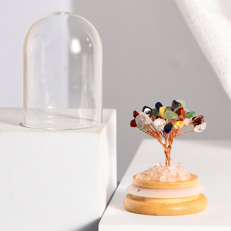 Crystal Tree With Glass Cover(Small)
