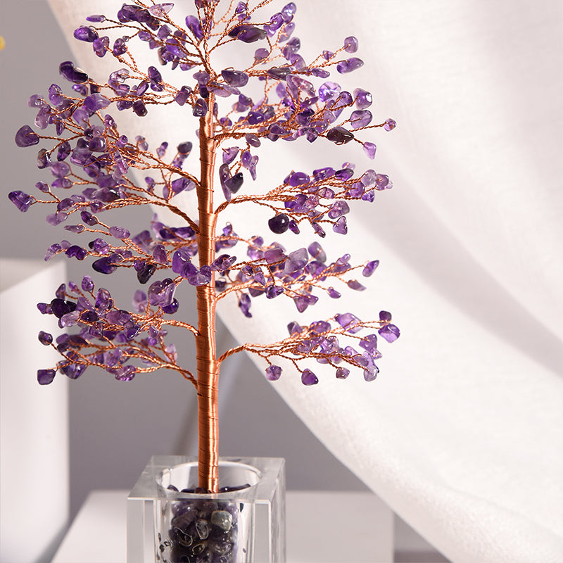 Crystal Tree With Glass Cup(Medium)