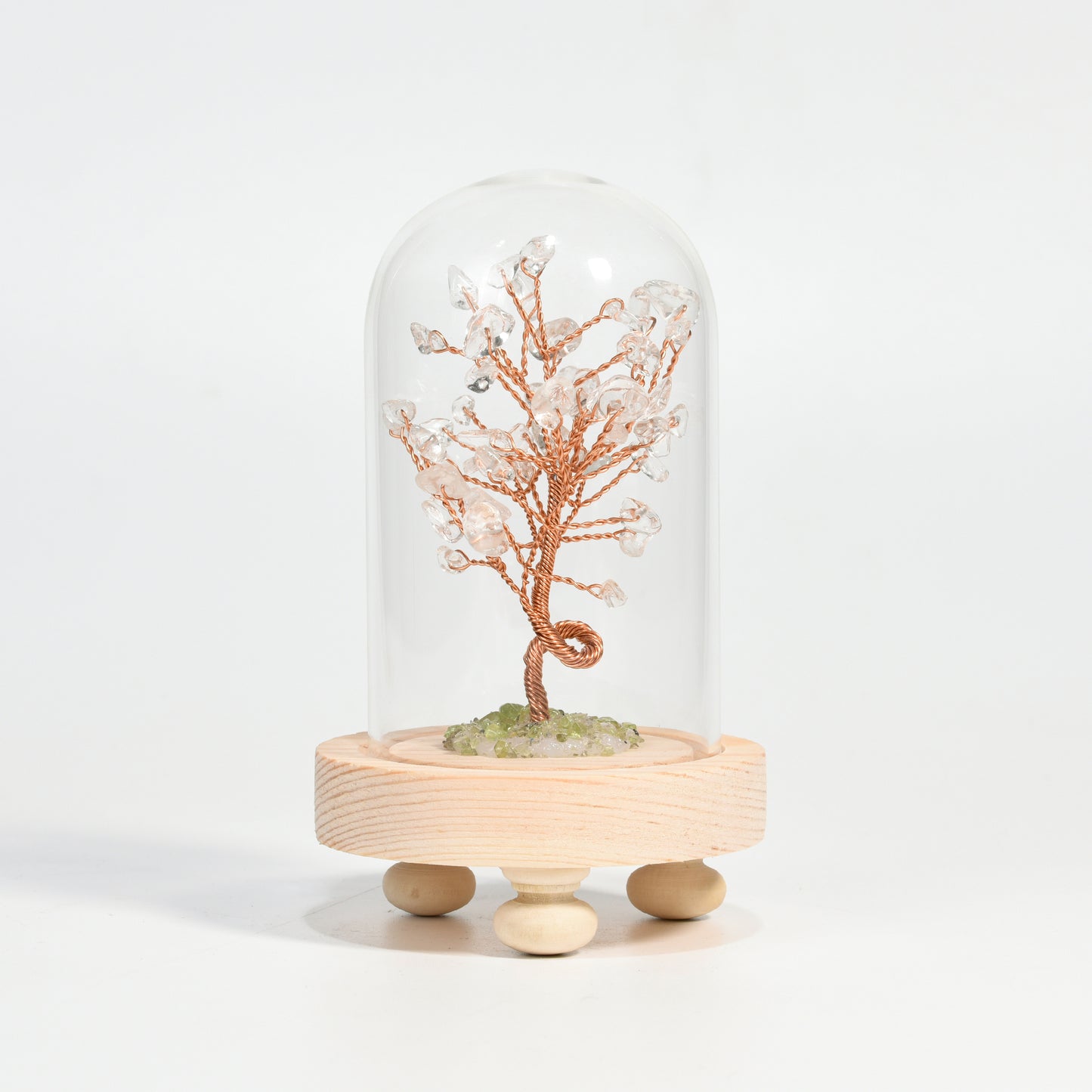 Crystal Tree With Glass Cover(Large)