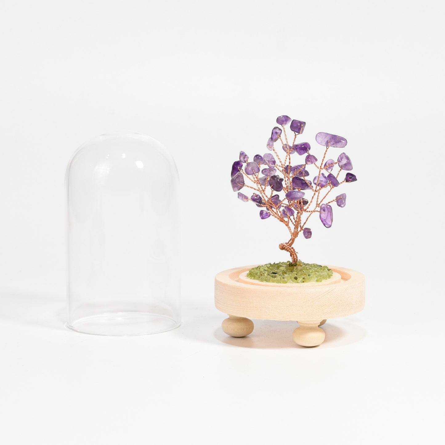 Crystal Tree With Glass Cover(Large)