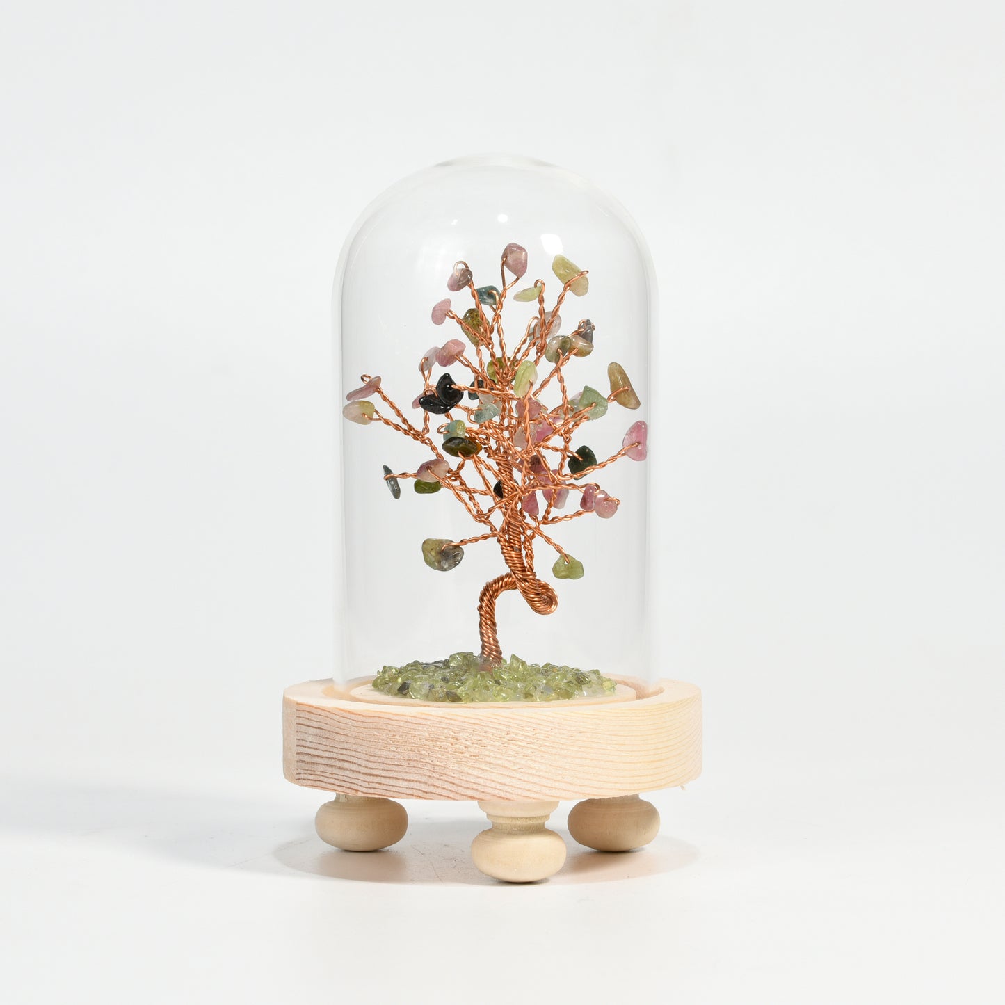 Crystal Tree With Glass Cover(Large)