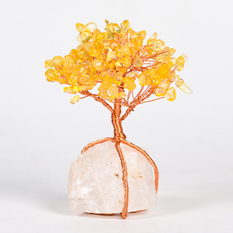 Wire Wraped Crystal Tree(Raw Stone)