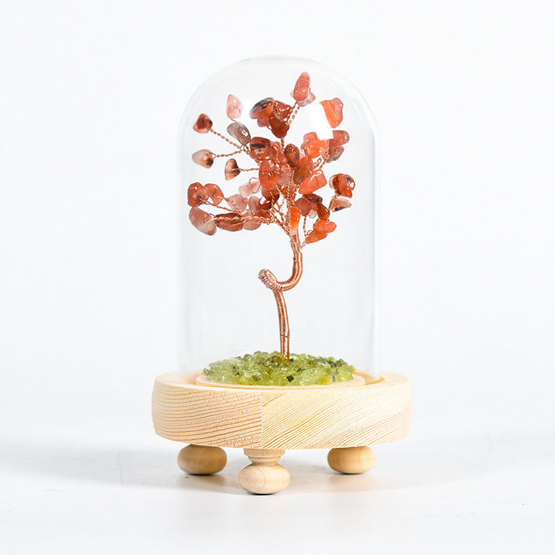 Crystal Tree With Glass Cover(Large)