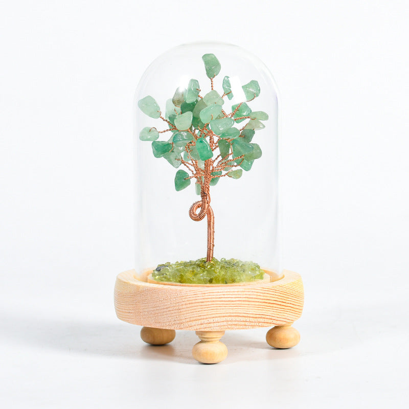 Crystal Tree With Glass Cover(Large)