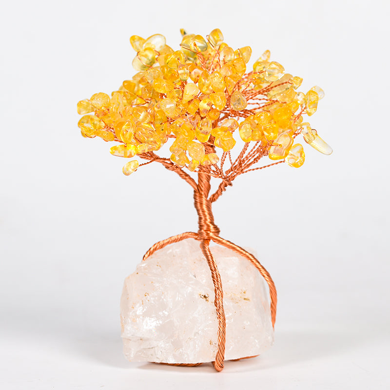 Wire Wraped Crystal Tree(Raw Stone)
