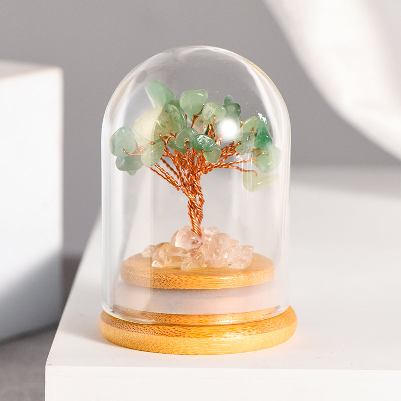 Crystal Tree With Glass Cover(Small)