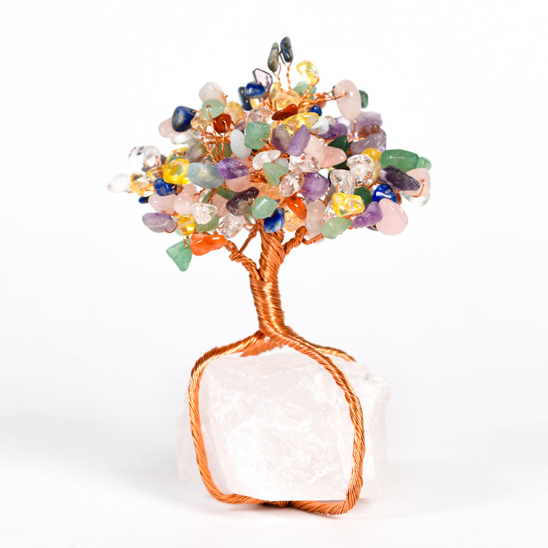 Wire Wraped Crystal Tree(Raw Stone)