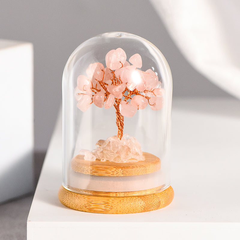 Crystal Tree With Glass Cover(Small)