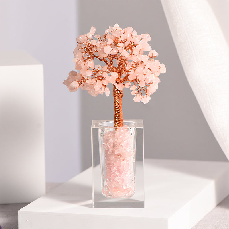 Crystal Tree With Glass Cup(Medium)