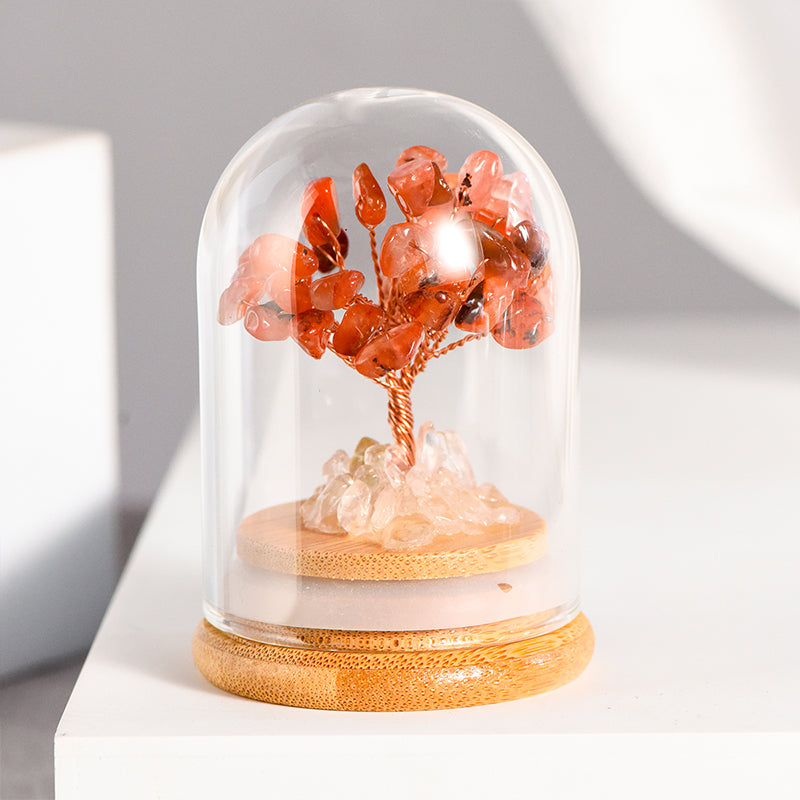 Crystal Tree With Glass Cover(Small)