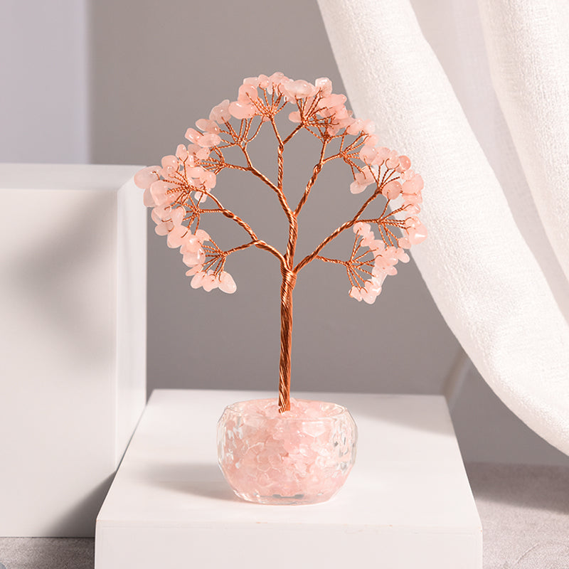 Crystal Tree With Glass Cup(Medium)