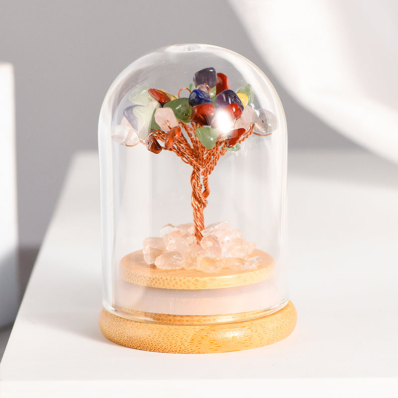 Crystal Tree With Glass Cover(Small)