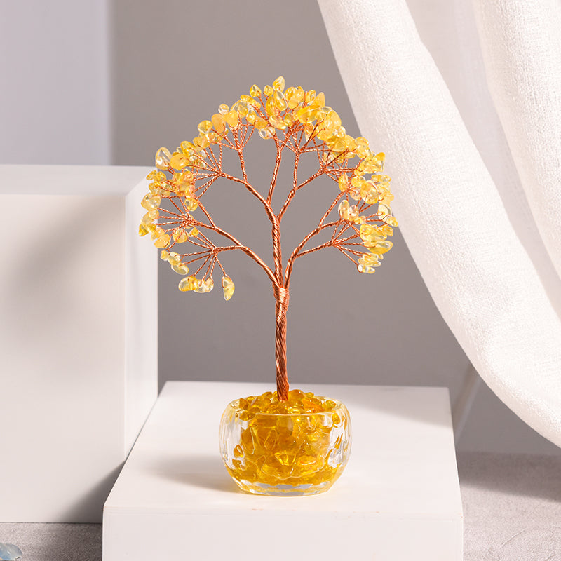 Crystal Tree With Glass Cup(Medium)