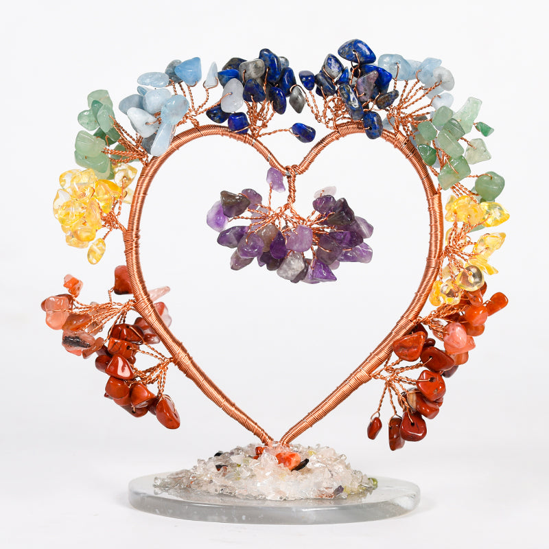 Agate Base Heart Tree