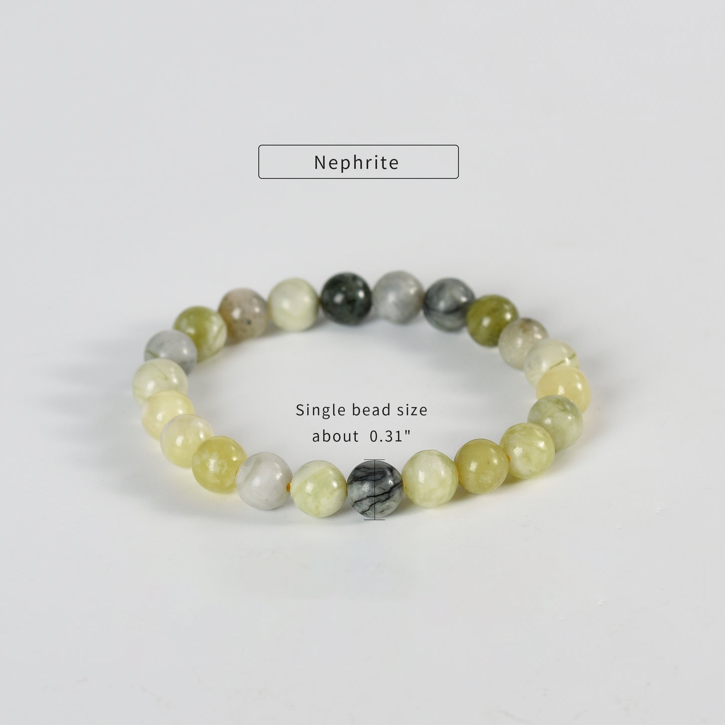 Serpentine Jade Bracelet 6mm 8mm 10 mm