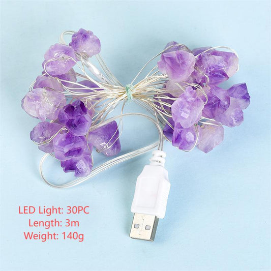 USB/Battery Amethyst Teeth Light (white light, warm light)