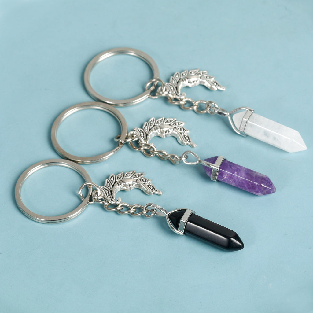 Tower Moon Keychain