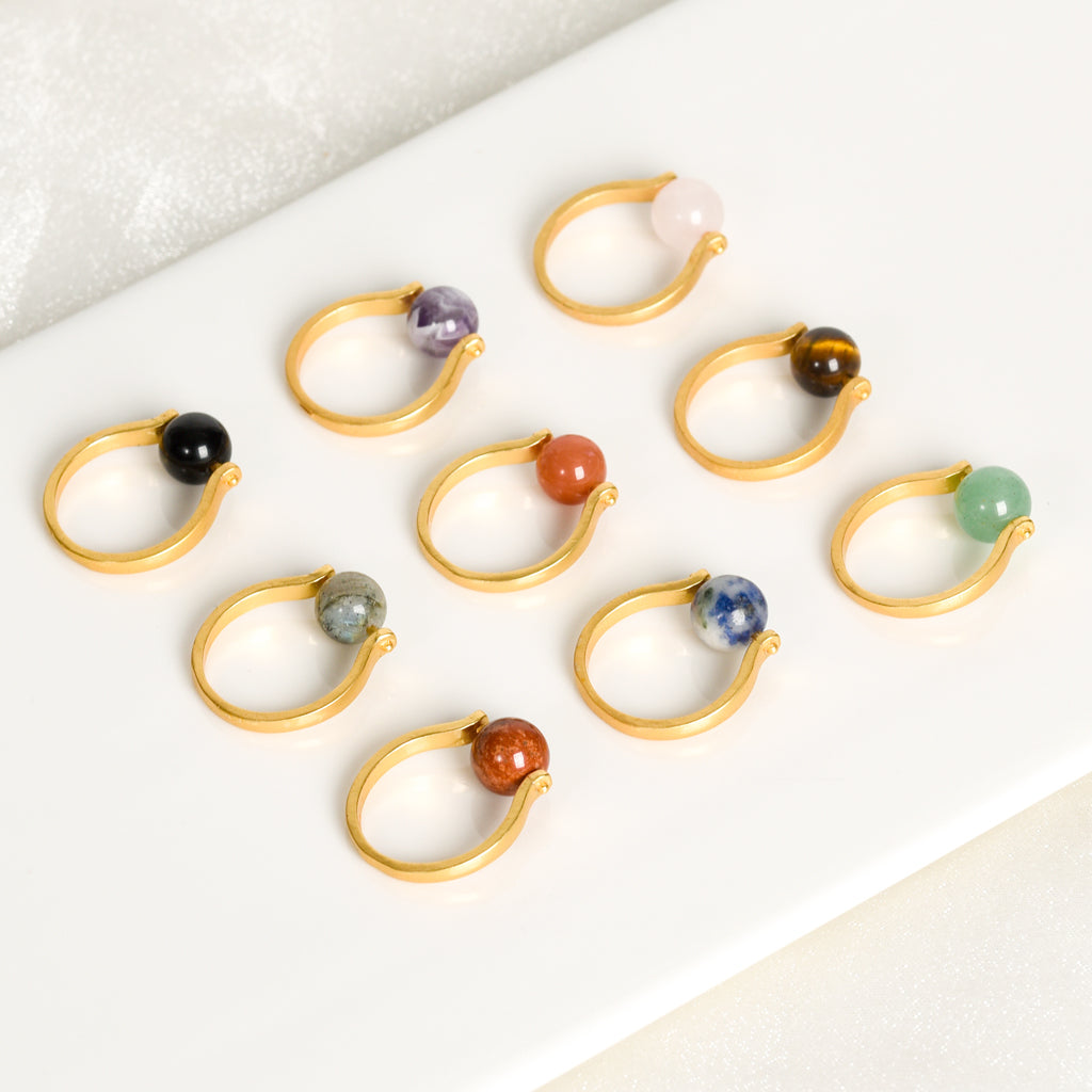 Beaded Clip Ring