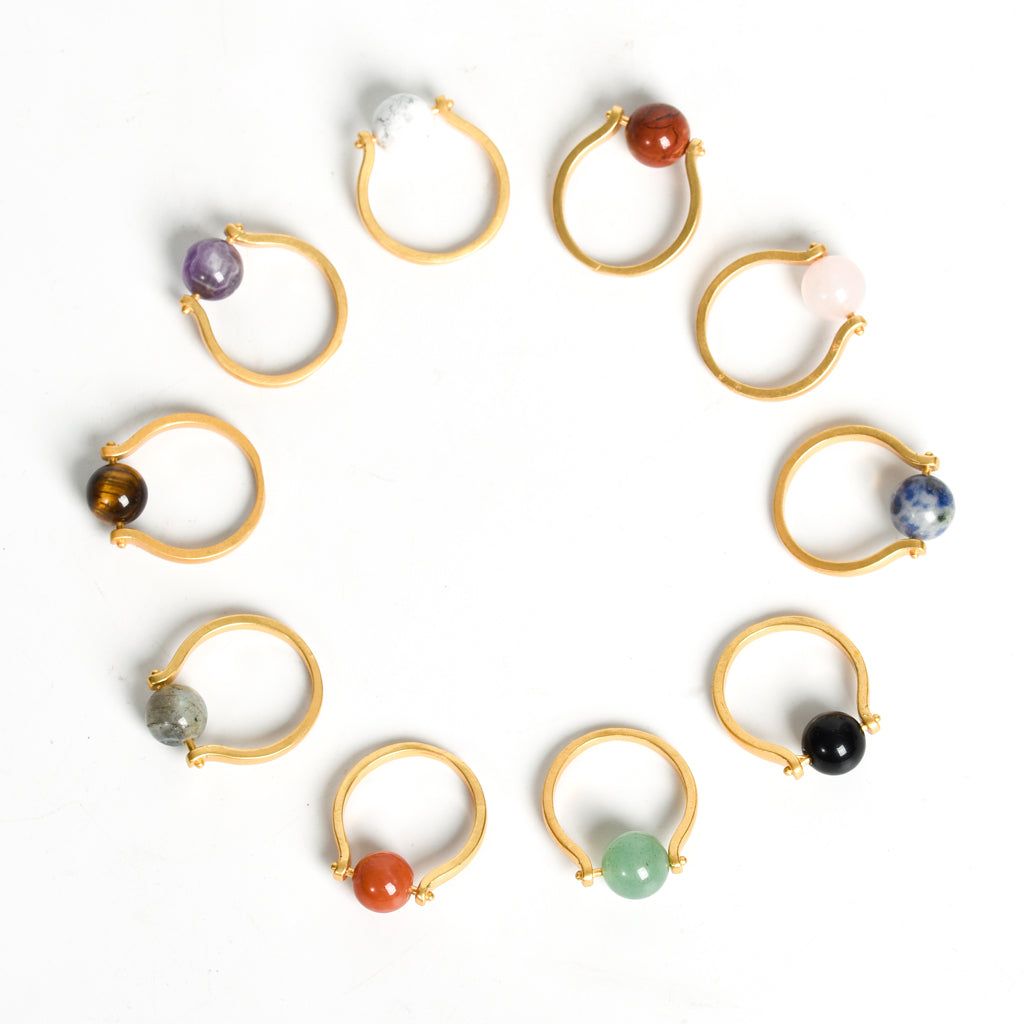 Beaded Clip Ring