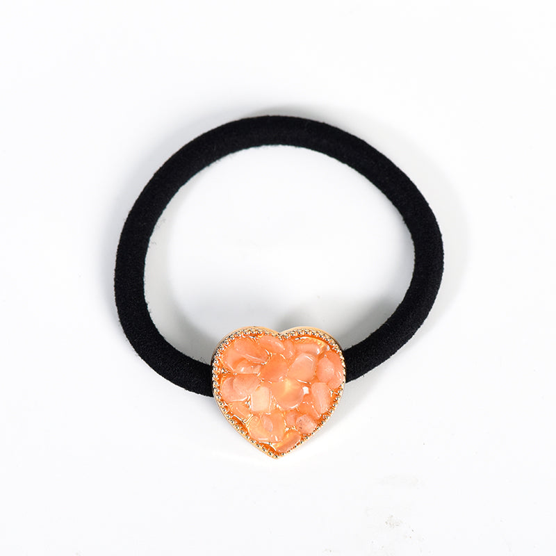 crystal Heart hair tie