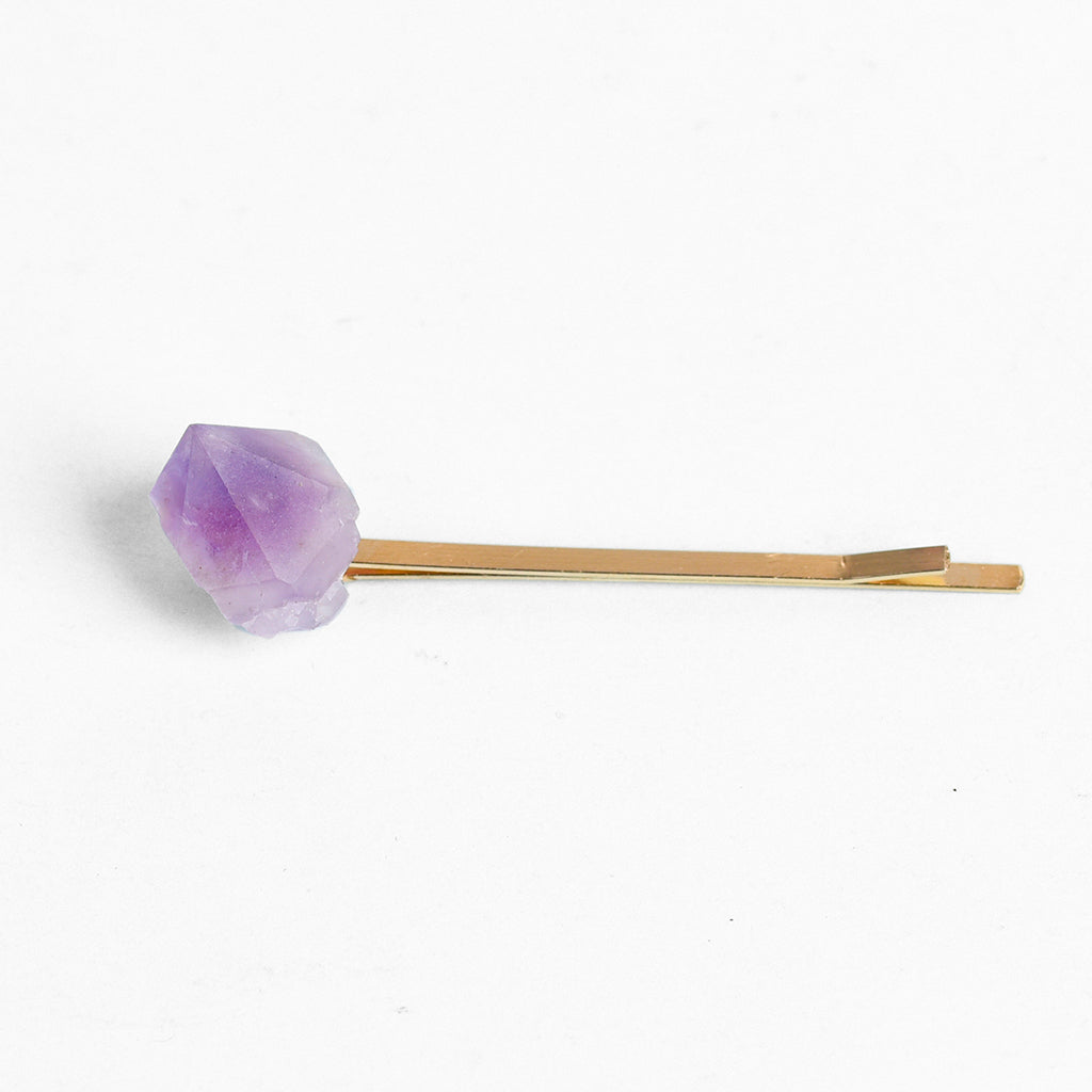 Amethyst Tooth  Hairpin