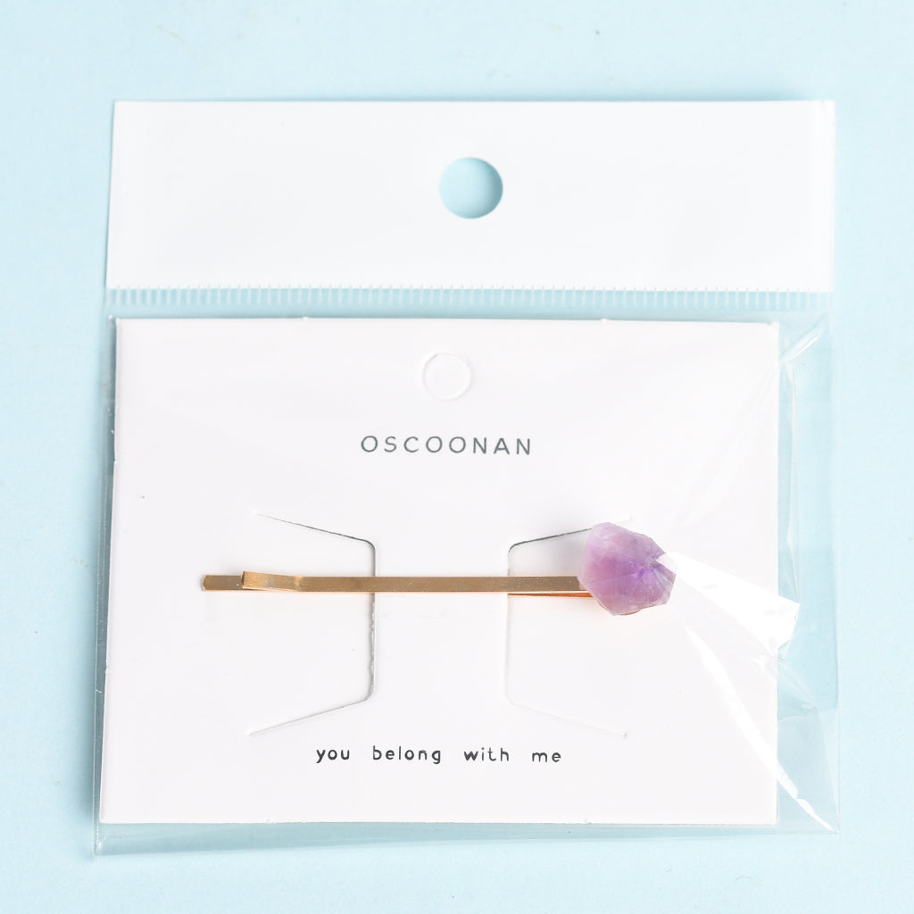 Amethyst Tooth  Hairpin