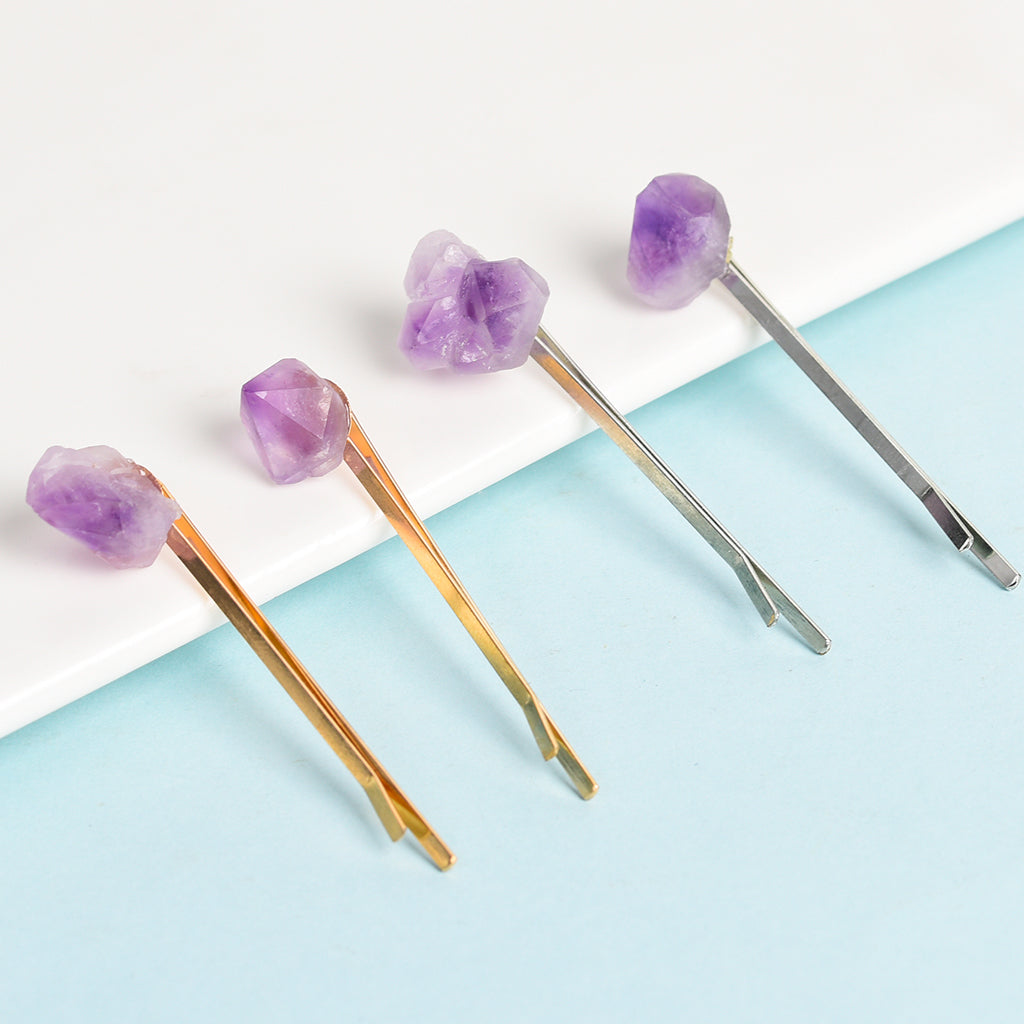 Amethyst Tooth  Hairpin