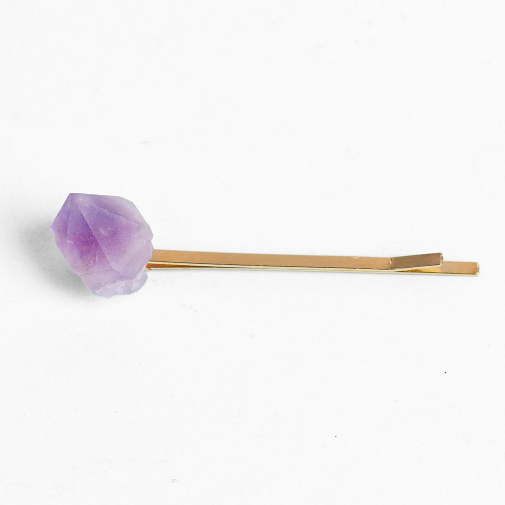 Amethyst Tooth  Hairpin