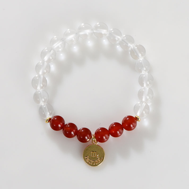 Clear Quartz Zodiac Bracelet