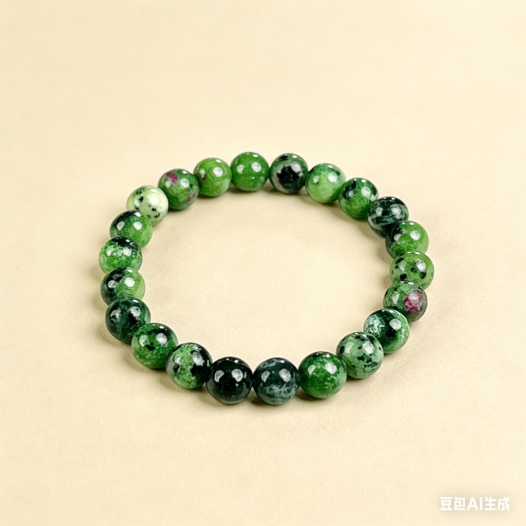 Ruby in Zoisite  Beaded Bracelet