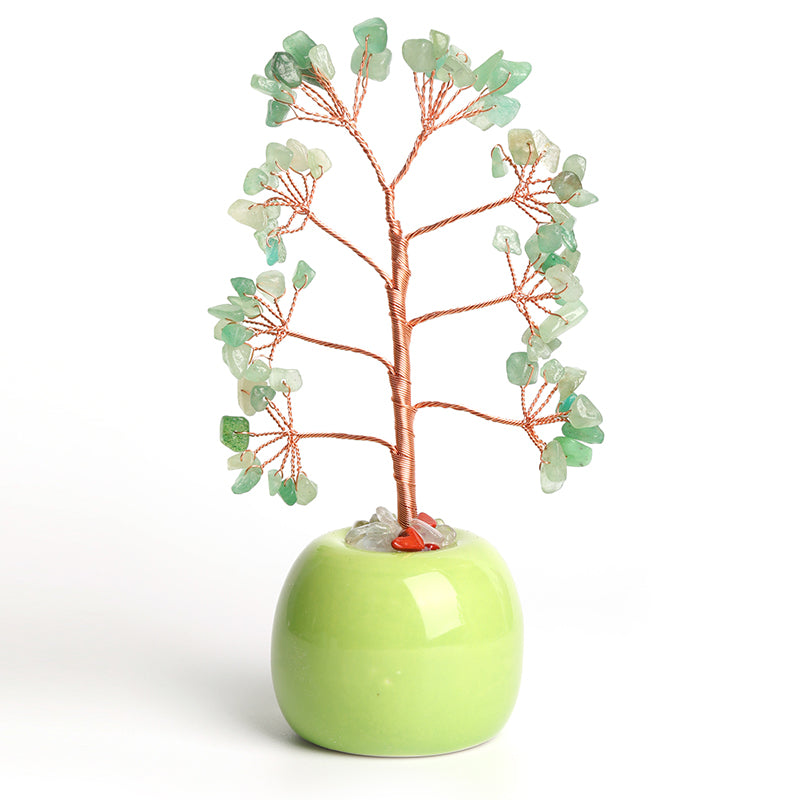 Apple Vase Crystal Tree