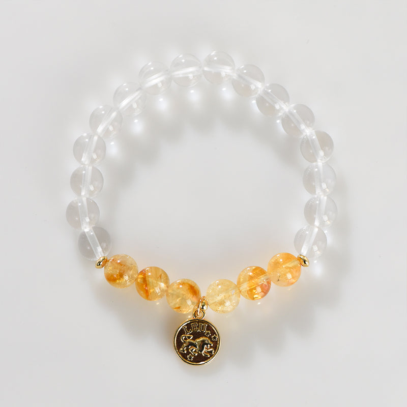 Clear Quartz Zodiac Bracelet