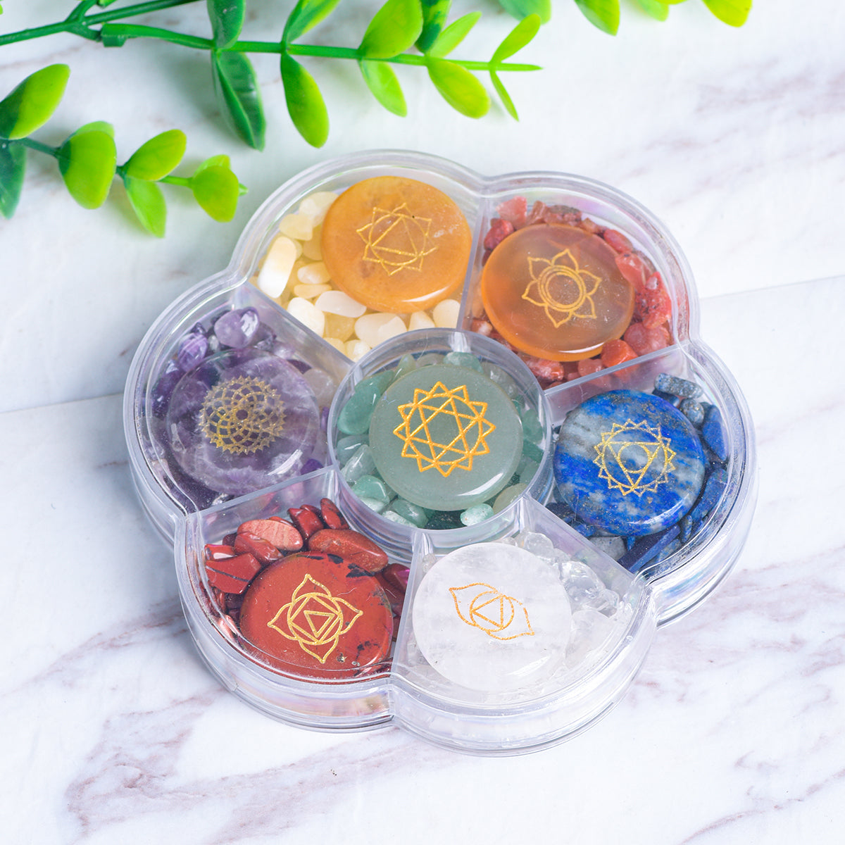 Seven Chakras Flower Set