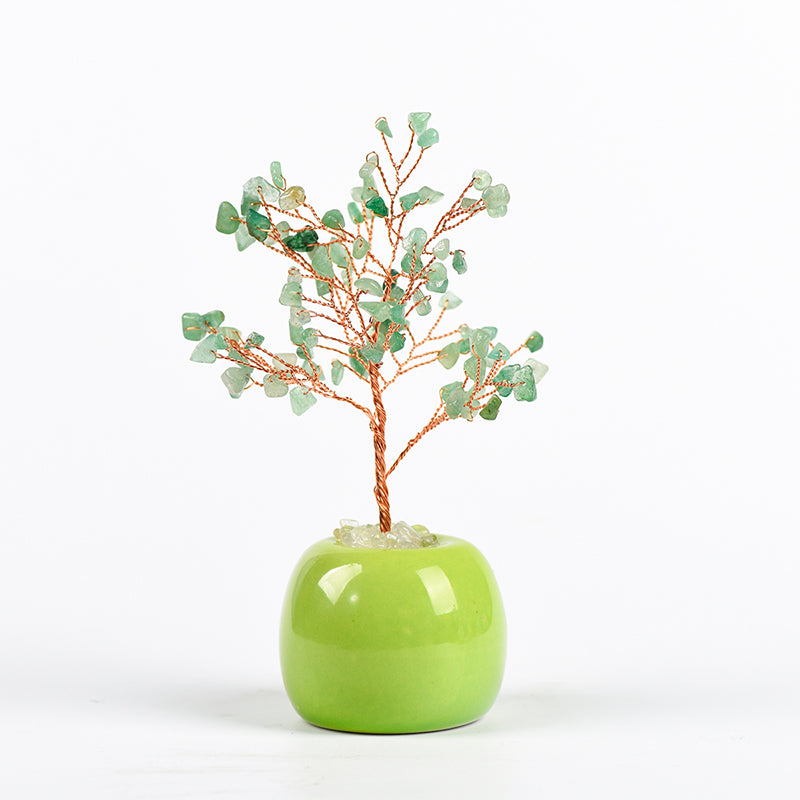 Apple Vase Crystal Tree