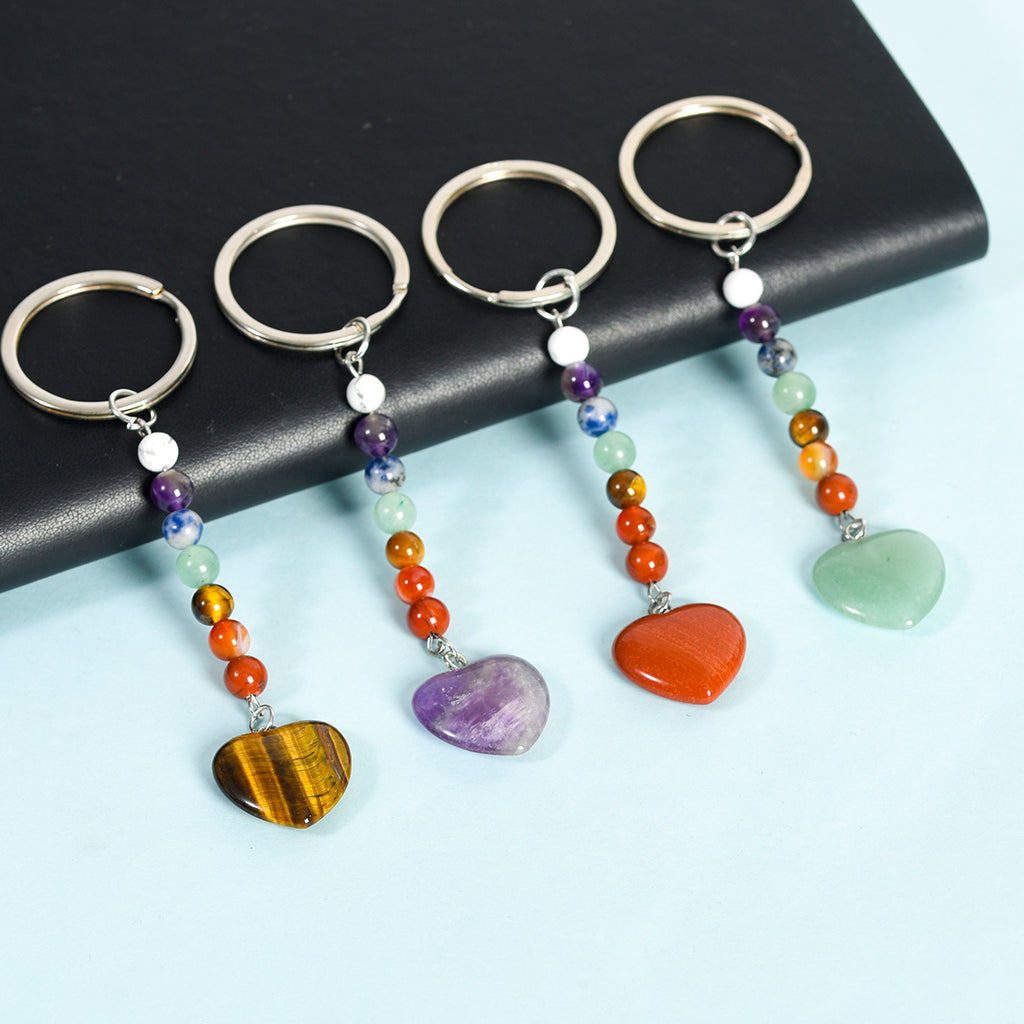 seven chakras keychain