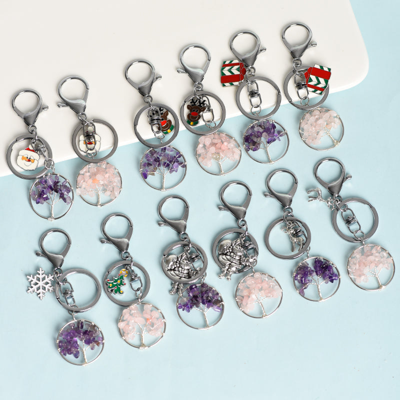 Tree of Life Christmas Keychain