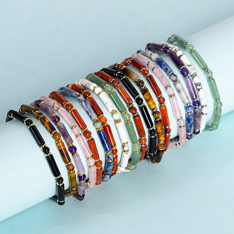 Round tube Beads Bracelet