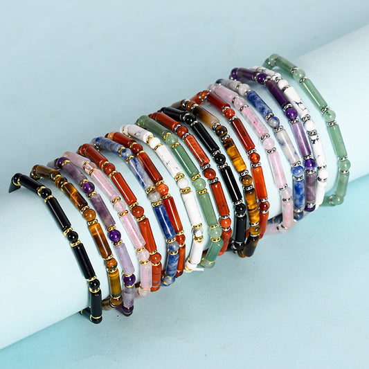 Round tube Beads Bracelet