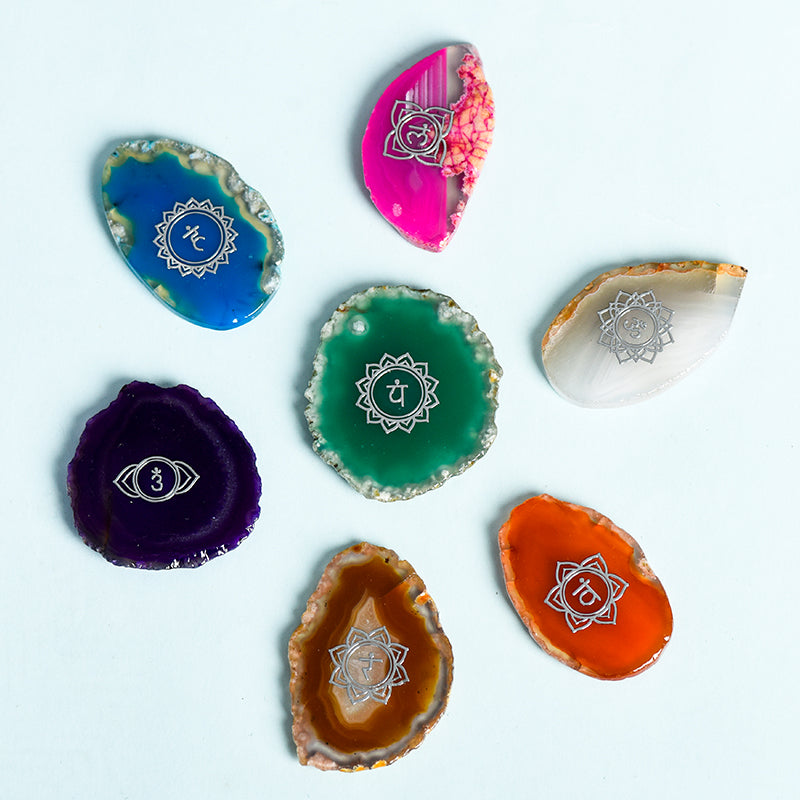 Seven Chakra Agate Set