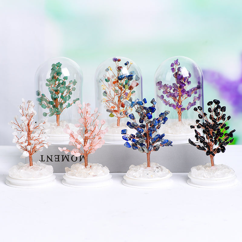 Glass Cover Lighting Crystal Tree(Medium)