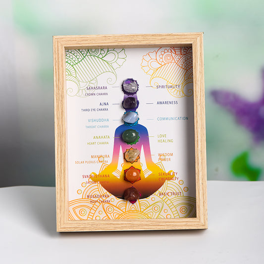 Seven Chakras Glowing Frame