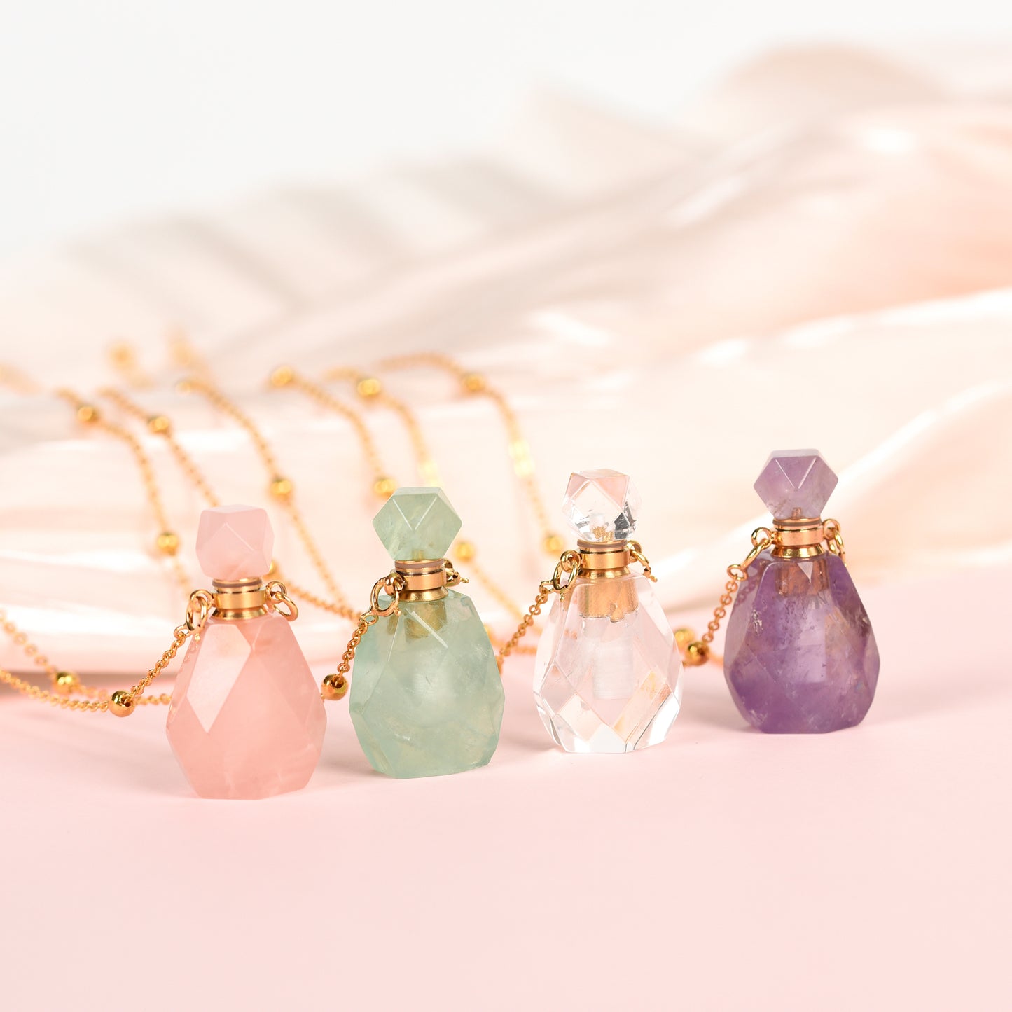 Crystal Perfume Bottle Pendant