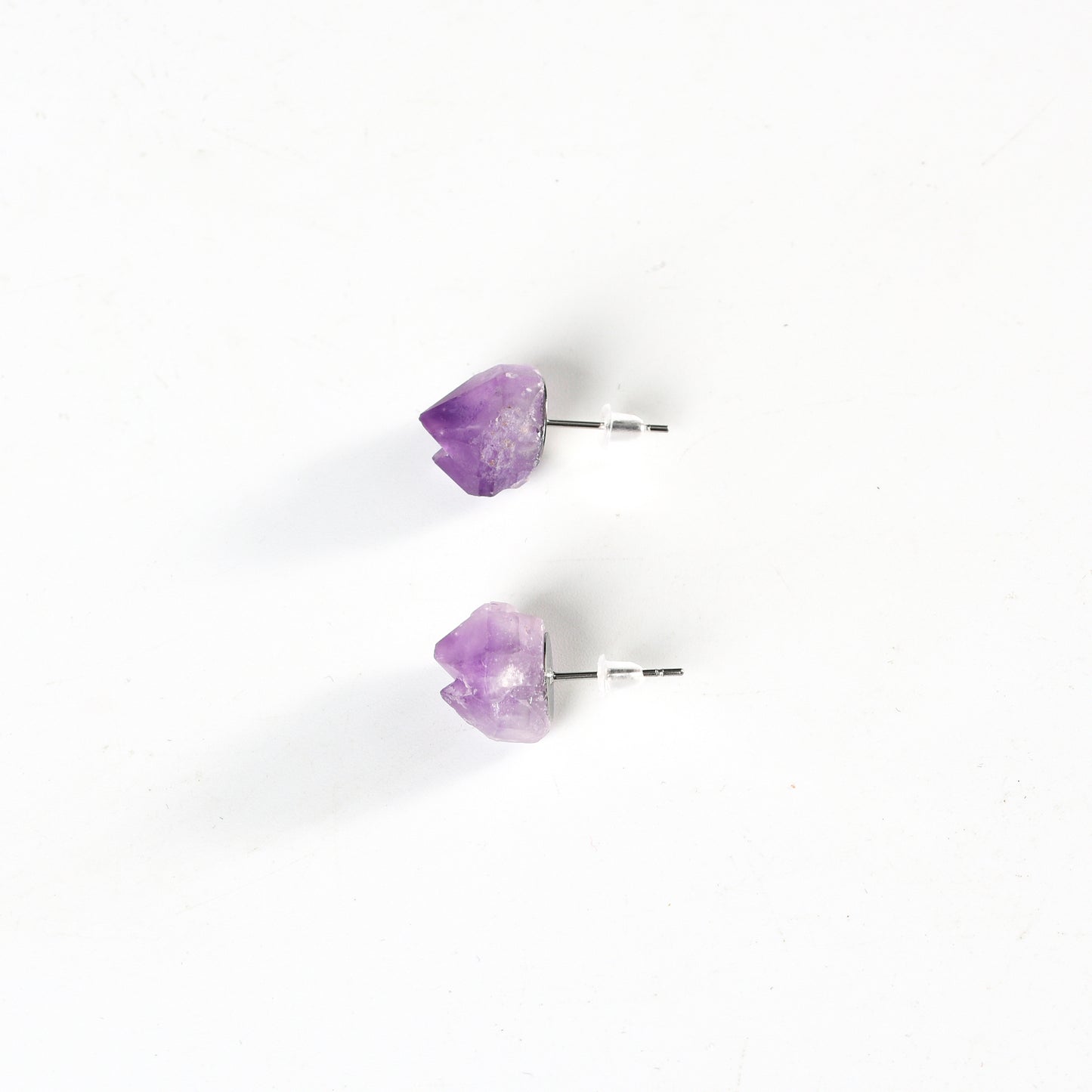 Amethyst Teeth Earring