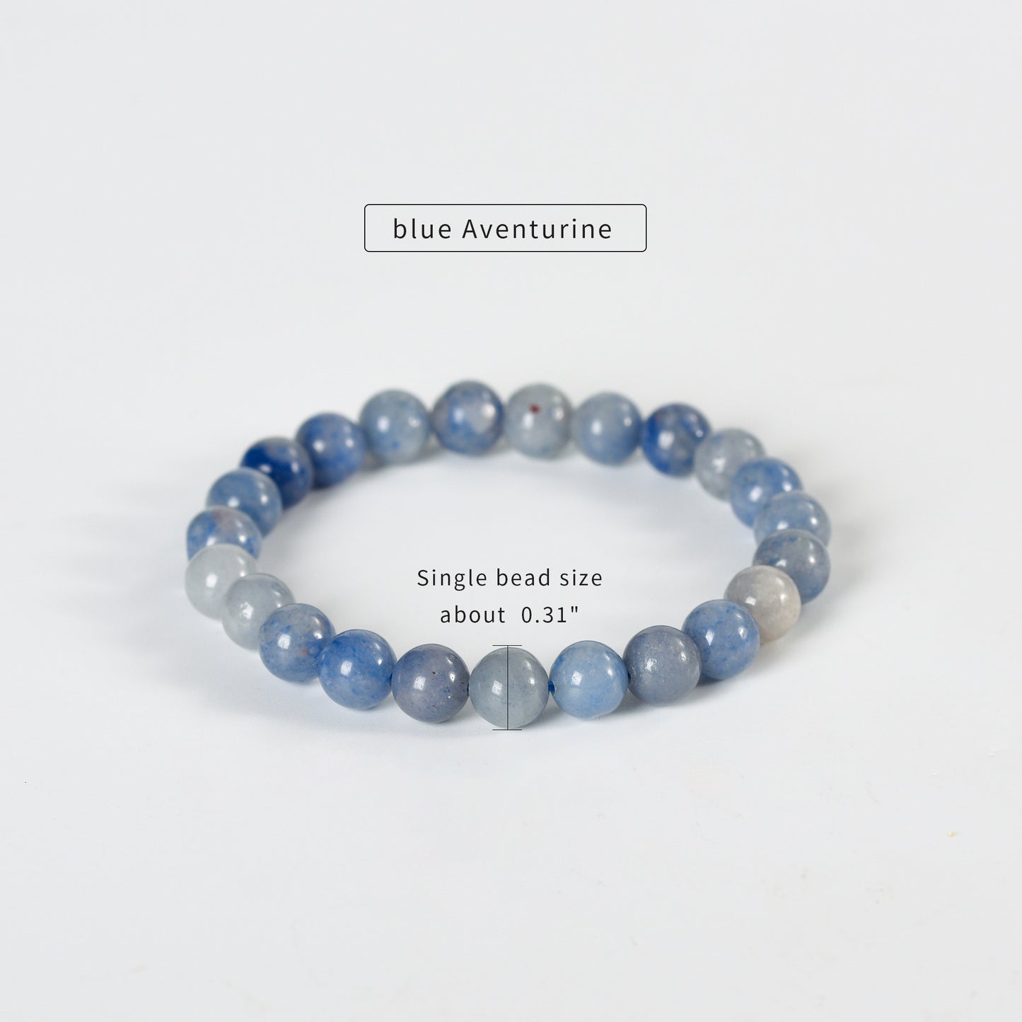 Blue Aventurine Bracelet 6mm 8mm 10 mm