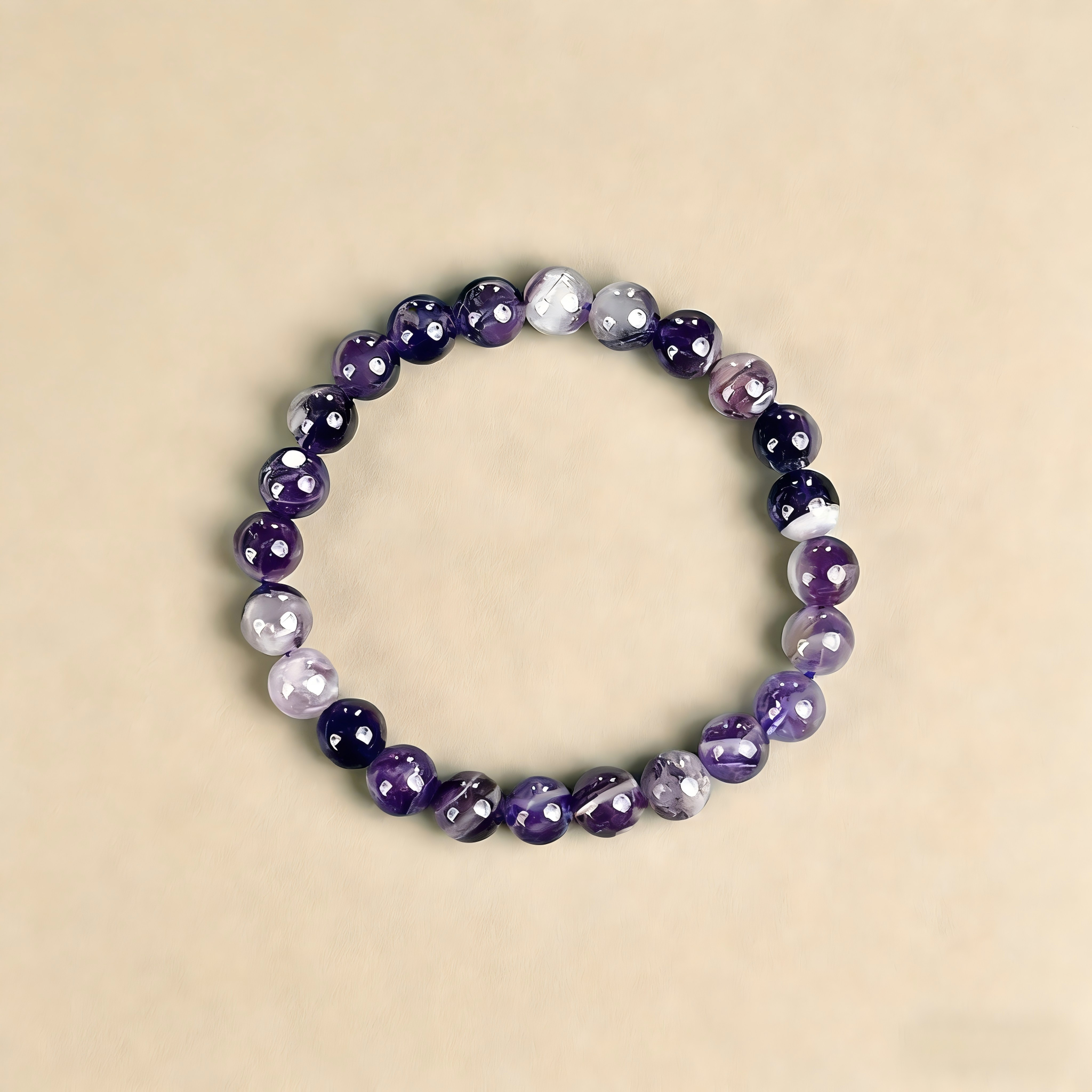 Dream Amethyst  Beaded Bracelet